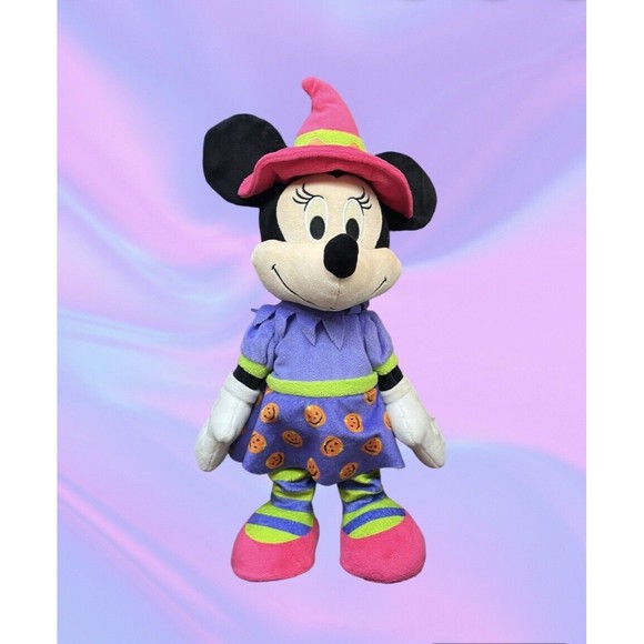 Disney  Minnie Mouse Witch Halloween Animated Dancing Musical Plush Used Tested - Picture 1 of 3